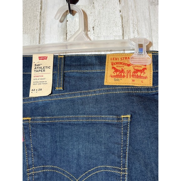 Levi's  541 Athletic‎ Taper Stretch Jeans 62x28 NWT - Picture 2 of 5